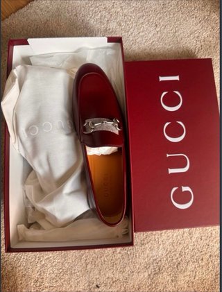 Mocasines Gucci Burdeos Nuevos