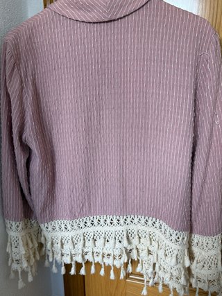 Blazer Love M rosa empolvado. Talla S