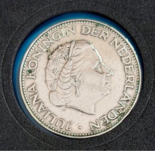 2.5 Gulden Juliana 1962 Plata 720