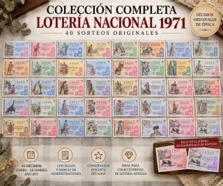 Colección Lotería Nacional 1971 - 40 Décimos