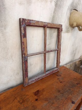 Ventana Antigua de Madera para Decoración