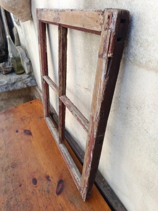 Ventana Antigua de Madera para Decoración