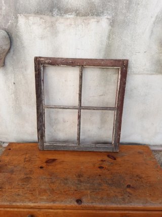 Ventana Antigua de Madera para Decoración