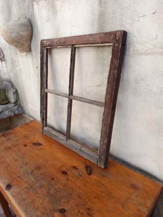 Ventana Antigua de Madera para Decoración