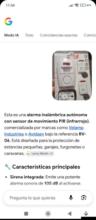 Alarma Sensor Seguridad con Mando
