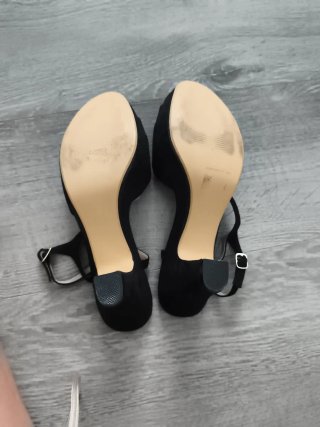 Zapatos de Tacón Negro de ante Beauty Girls