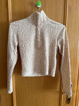 Camiseta de manga larga beige