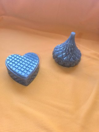 Set de 2 Cajas de Resina Epoxi Plateadas
