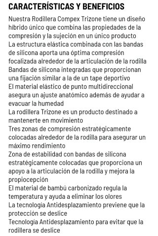 Rodillera Compex Trizone - Talla L