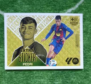 Cromo Extra Sticker oro Pedri - La Liga Panini