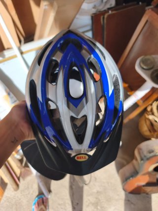 Casco de Bicicleta Bell Azul y Blanco