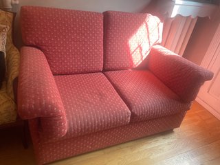 Sofá Cama Rosa/Rojo