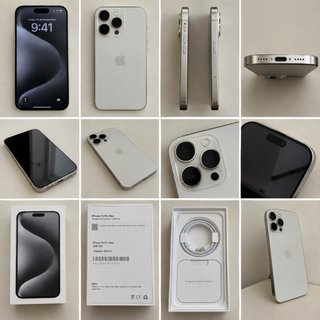 iPhone 15 Pro Max 256 GB Titanium Blanco
