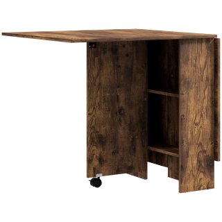 Mesa de Comedor Plegable con Hojas Abatibles para