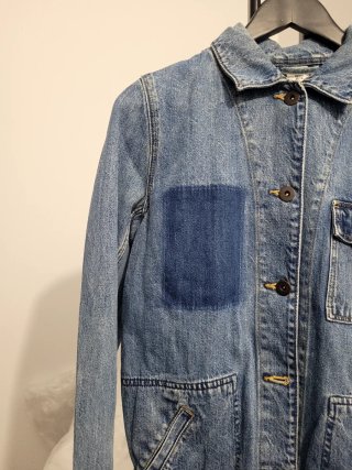 Chaqueta Vaquera Azul con Parche