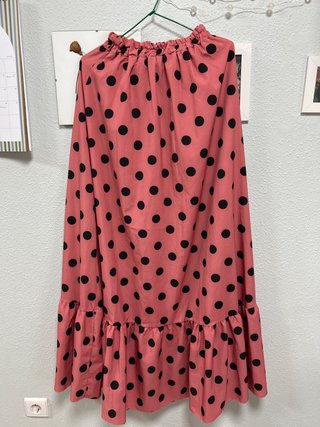Falda larga lunares talla única