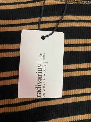 Camiseta de rayas Zara Talla XS