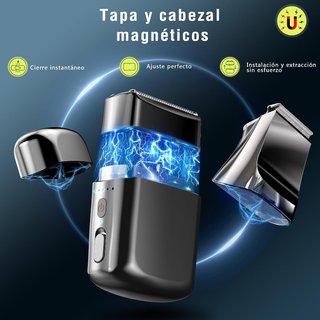 MINI AFEITADORA HOMBRE 2 EN 1 CORTAPELOS 7500RPM