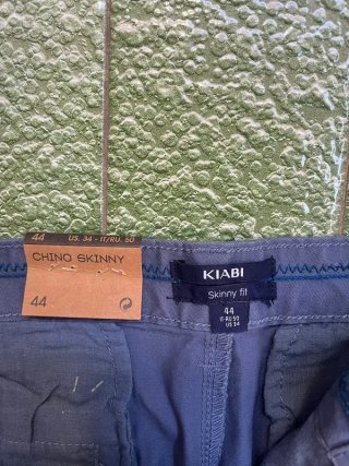Pantalones Chinos Kiabi Skinny Fit Azul
