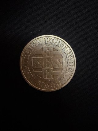 50 Escudos Portogallo 1971 Banco de Portugal Argento