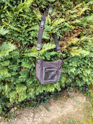 Bolso piel Adolfo Dominguez Marrón