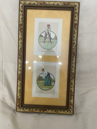2 Cuadros Decorativos Golf 5 euros cada uno