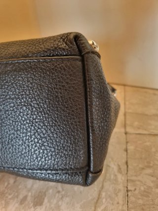 Borsa a spalla The Genuine Leather nera