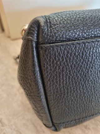 Borsa a spalla The Genuine Leather nera