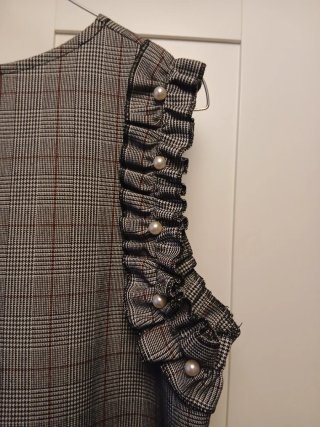 Vestido Gris Estampado Talla M