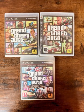 Lote 3 Juegos Grand Theft Auto (GTA) PS3