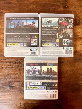 Lote 3 Juegos Grand Theft Auto (GTA) PS3