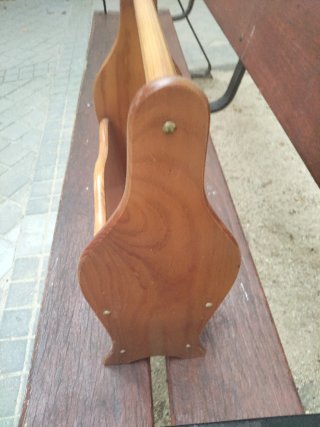 Revistero toallero Leñero Madera Maciza vintage