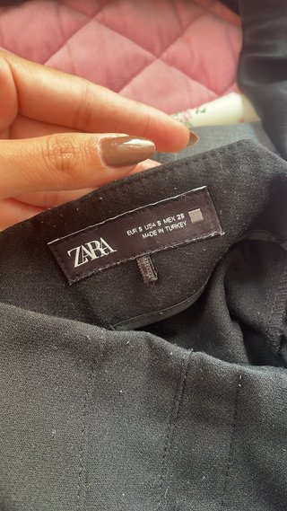 Pantalón Sastre Negro Zara Talla S