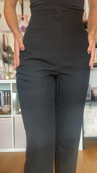 Pantalón Sastre Negro Zara Talla S