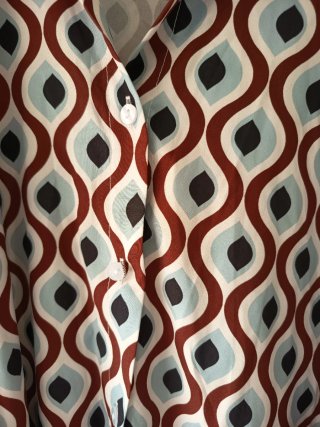 Vestido camisero midi  estampado talla S