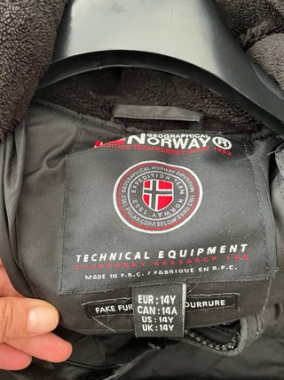 Anorak Geographical Norway Negro