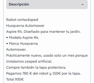 Cortacésped Automático Husqvarna