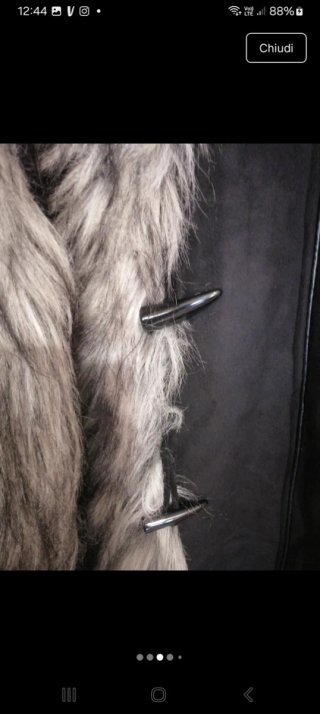 Cappotto lungo con finiture in pelliccia sintetica