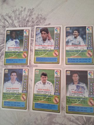 Cromos Real Madrid 95/96