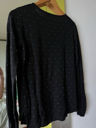 Cardigan donna nero a pois Mango