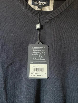 Jersey Solera Azul Talla S
