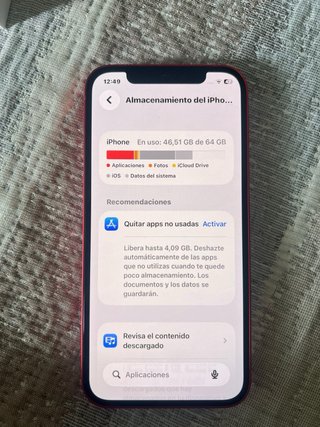 iPhone 12 RED 64GB - Como Nuevo - 100% Batería