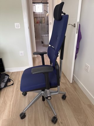 Silla de escritorio Steelcase azul