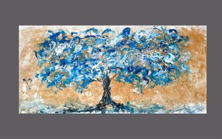 Dipinto Contemporaneo Albero Astratto