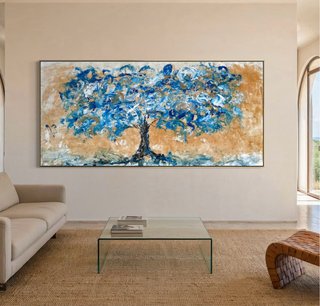 Dipinto Contemporaneo Albero Astratto