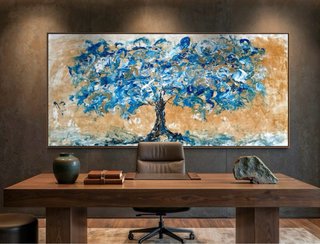Dipinto Contemporaneo Albero Astratto