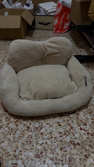 Cama para Perros Beige