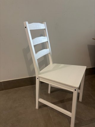 Set de 4 Sillas Blancas