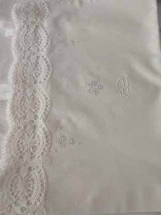 Juego de cama bordado de algodón