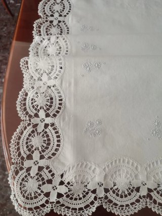 Juego de cama bordado de algodón